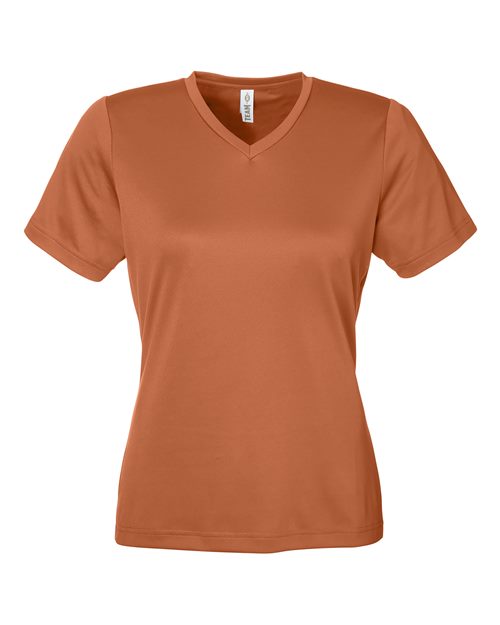 Women's Zone Performance Mesh T-Shirt - Sport Burnt Orange Front