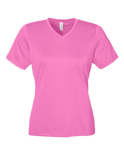 Women's Zone Performance Mesh T-Shirt - Sport Charity Pink Front