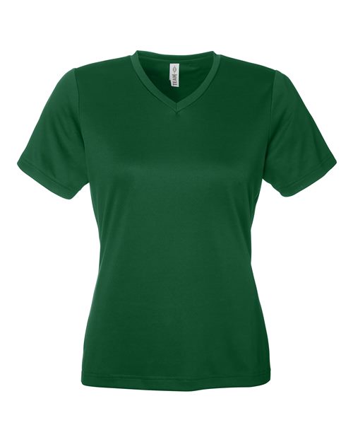 Women's Zone Performance Mesh T-Shirt - Sport Dark Green Front