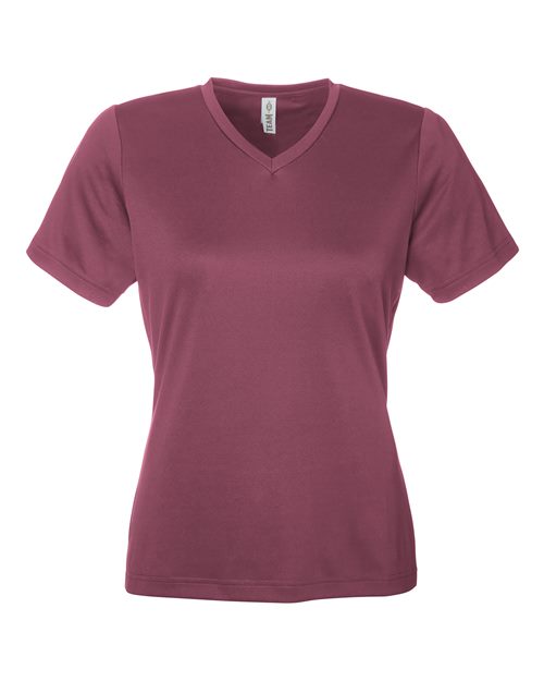 Women's Zone Performance Mesh T-Shirt - Sport Dark Maroon Front