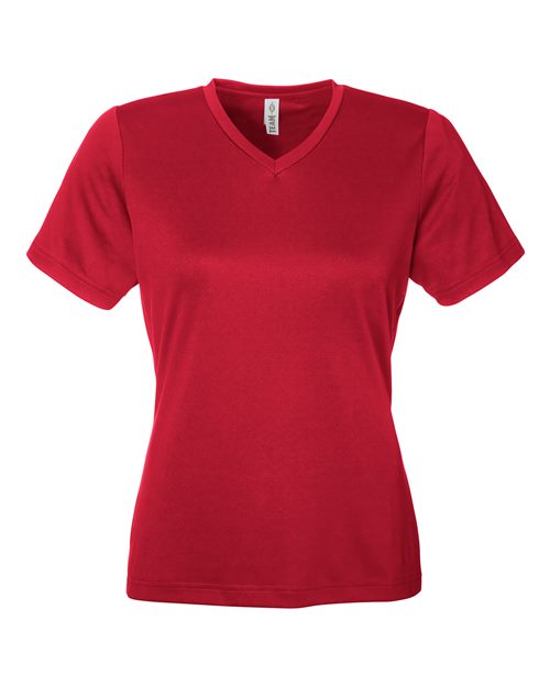 Women's Zone Performance Mesh T-Shirt - Sport Red Front