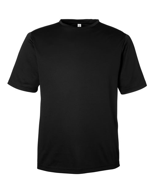 Men's Zone Performance Mesh T-Shirt - Black Front