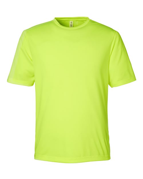 Men's Zone Performance Mesh T-Shirt - Safety Yellow Front