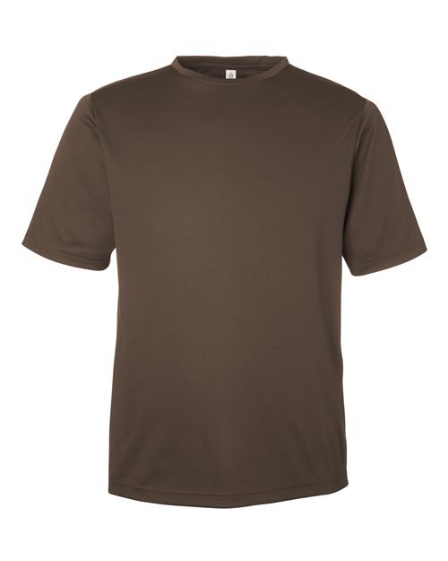 Men's Zone Performance Mesh T-Shirt - Sport Dark Brown Front