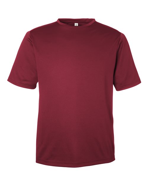 Men's Zone Performance Mesh T-Shirt - Sport Maroon Front