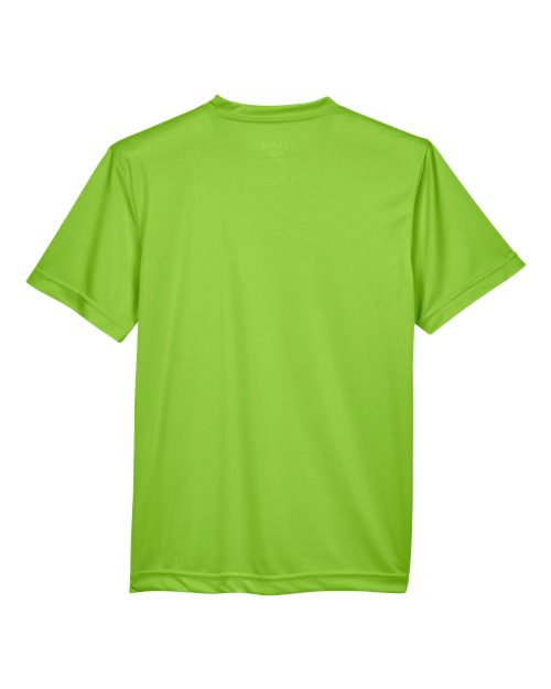 Youth Zone Performance T-Shirt - Acid Green Back