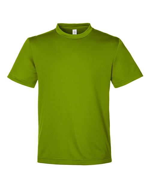 Youth Zone Performance Mesh T-Shirt - Acid Green Front