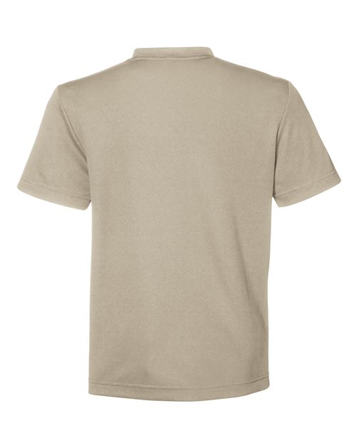 Youth Zone Performance Mesh T-Shirt - Desert Khaki Back