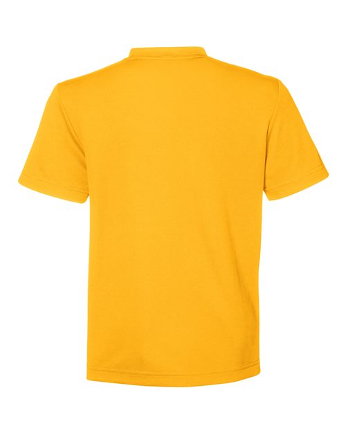 Youth Zone Performance Mesh T-Shirt - Sport Athletic Gold Back