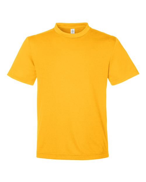 Youth Zone Performance Mesh T-Shirt - Sport Athletic Gold Front