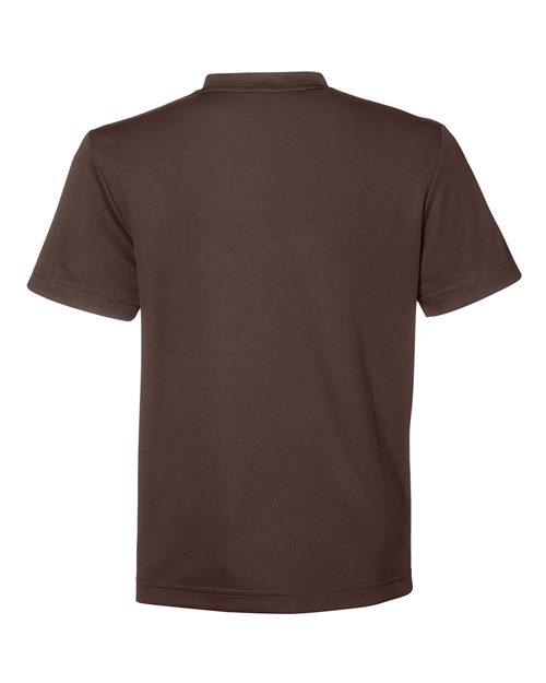 Youth Zone Performance Mesh T-Shirt - Sport Dark Brown Back