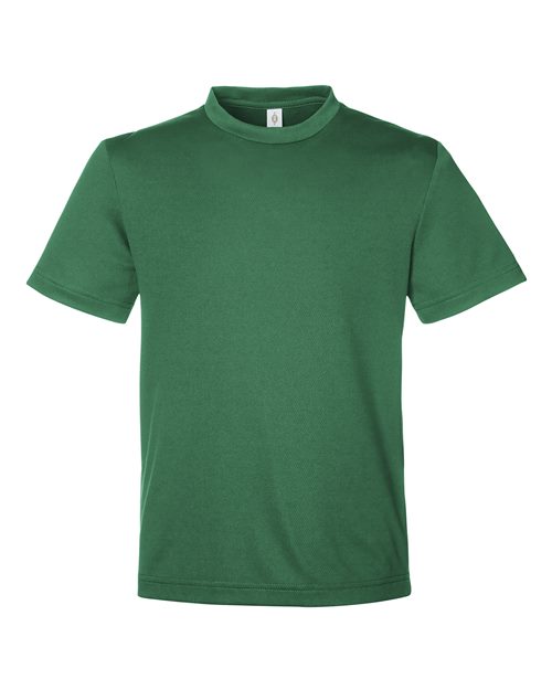 Youth Zone Performance Mesh T-Shirt - Sport Dark Green Front