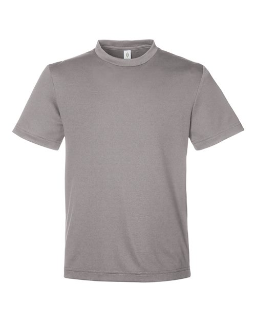 Youth Zone Performance Mesh T-Shirt - Sport Graphite Front
