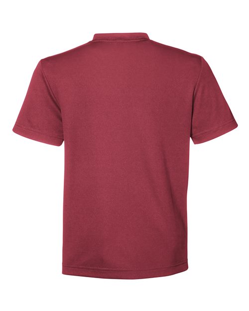 Youth Zone Performance Mesh T-Shirt - Sport Maroon Back