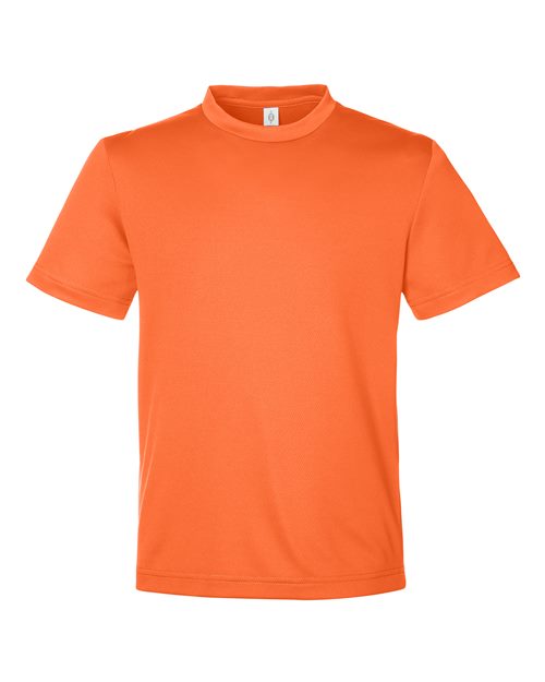 Youth Zone Performance Mesh T-Shirt - Sport Orange Front