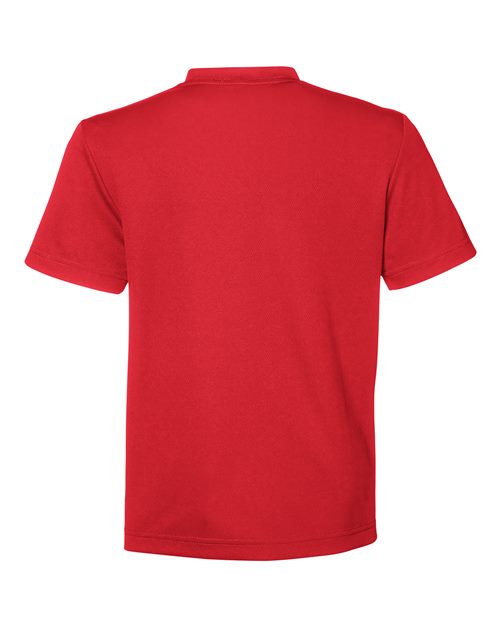 Youth Zone Performance Mesh T-Shirt - Sport Red Back
