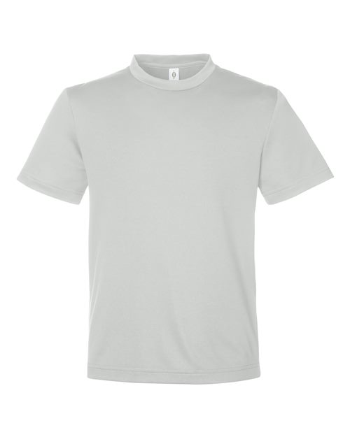 Youth Zone Performance Mesh T-Shirt - Sport Silver Front
