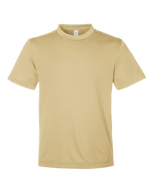 Youth Zone Performance Mesh T-Shirt - Sport Vegas Gold Front