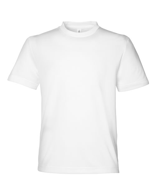Youth Zone Performance Mesh T-Shirt - White Front