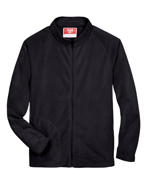 Men's Campus Microfleece Jacket - Black Front
