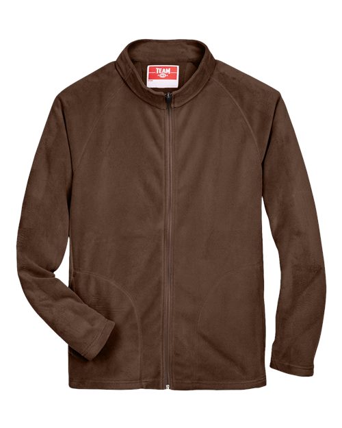 Men's Campus Microfleece Jacket - Sport Dark Brown Front