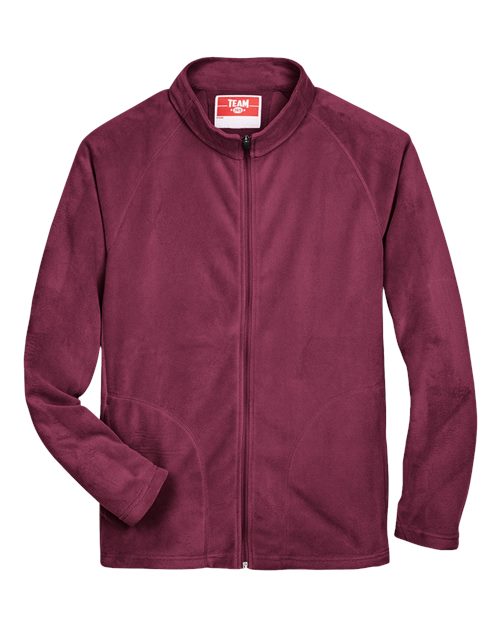 Men's Campus Microfleece Jacket - Sport Maroon Front