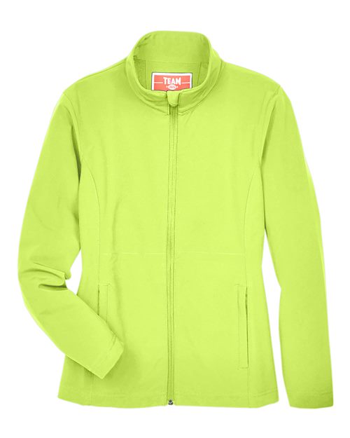 Women's Leader Soft Shell Jacket - Safety Yellow Front