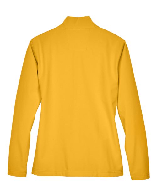Women's Leader Soft Shell Jacket - Sport Athletic Gold Back