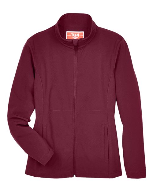 Women's Leader Soft Shell Jacket - Sport Maroon Front
