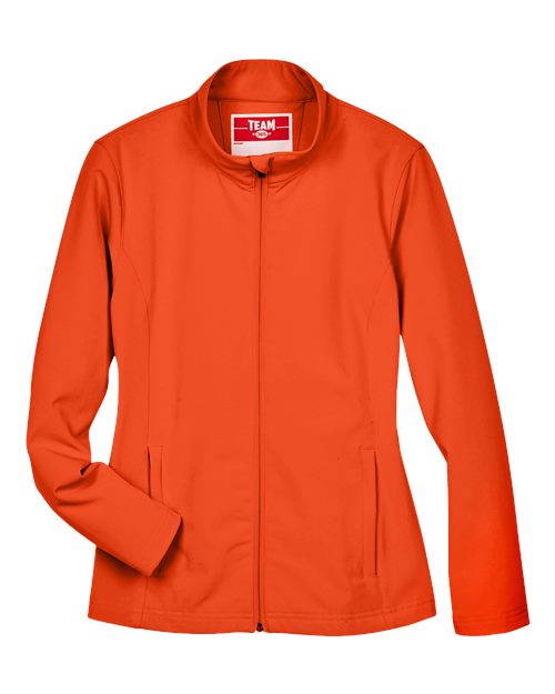 Women's Leader Soft Shell Jacket - Sport Orange Front