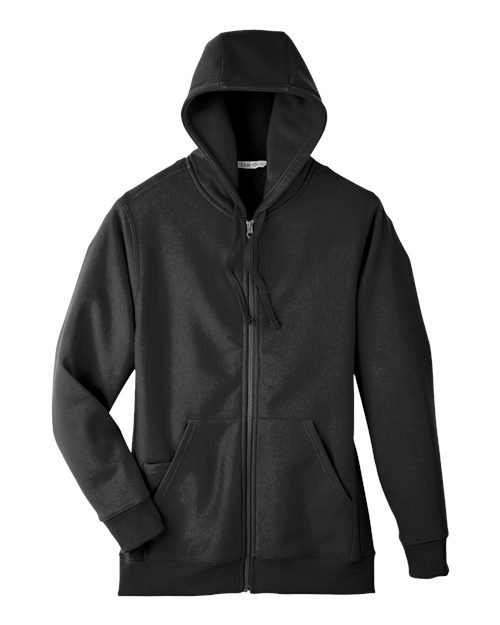 Unisex Zone HydroSport™ Heavyweight Full-Zip Hooded Sweatshirt - Black Front