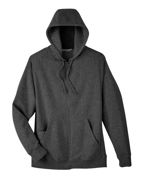 Unisex Zone HydroSport™ Heavyweight Full-Zip Hooded Sweatshirt - Dark Grey Heather Front