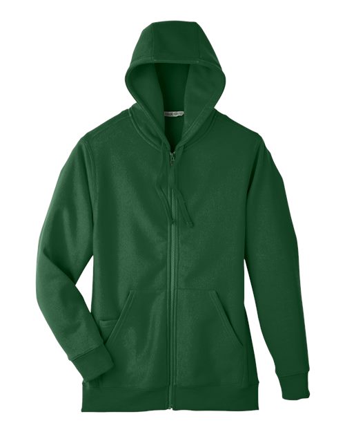 Unisex Zone HydroSport™ Heavyweight Full-Zip Hooded Sweatshirt - Sport Dark Green Front