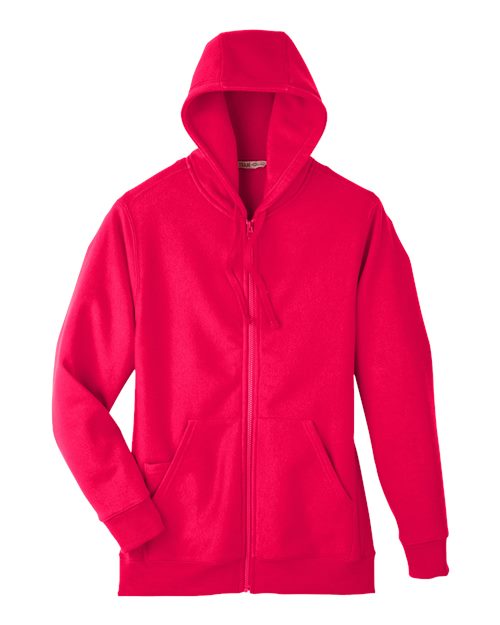 Unisex Zone HydroSport™ Heavyweight Full-Zip Hooded Sweatshirt - Sport Red Front