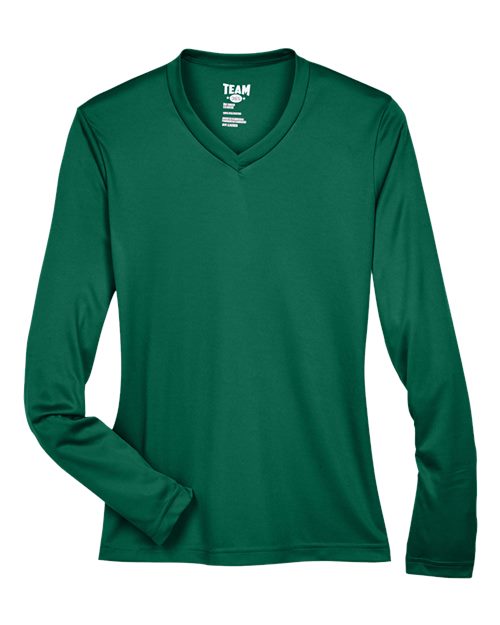 Women's Zone Performance Long Sleeve T-Shirt - Sport Forest Front