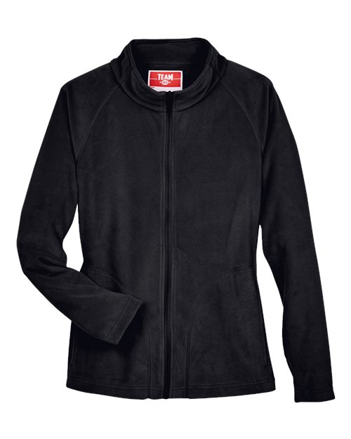 Women's Campus Microfleece Jacket - Black Front