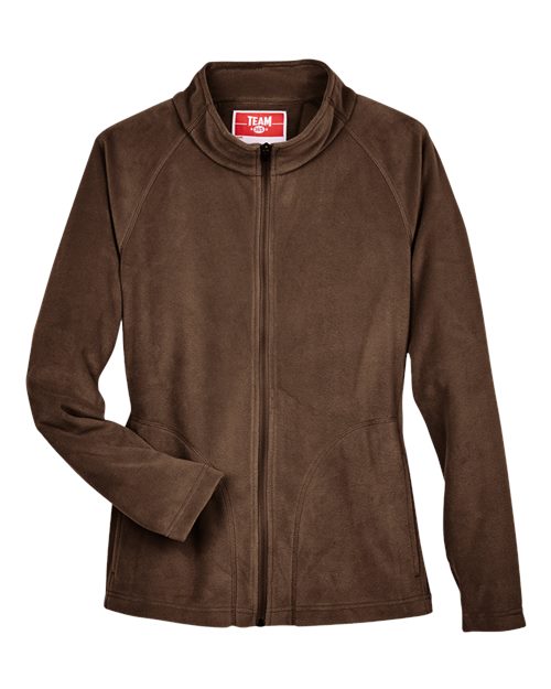 Women's Campus Microfleece Jacket - Sport Dark Brown Front