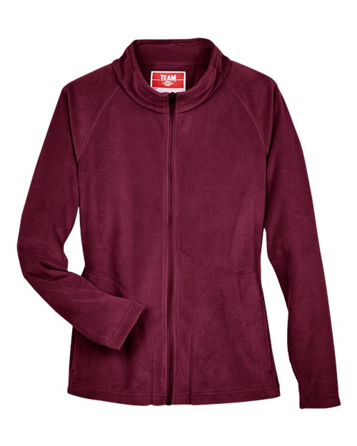 Women's Campus Microfleece Jacket - Sport Maroon Front