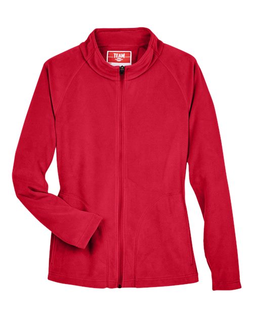 Women's Campus Microfleece Jacket - Sport Red Front