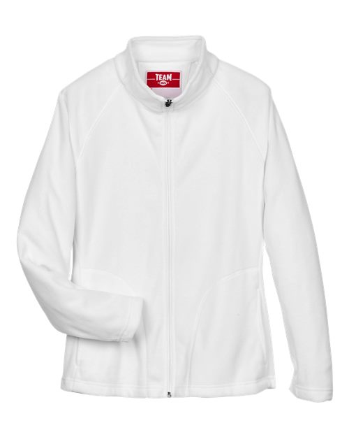 Women's Campus Microfleece Jacket - White Front