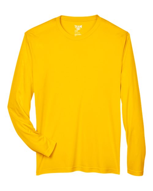 Men's Zone Performance Long Sleeve T-Shirt - Sport Athletic Gold Front