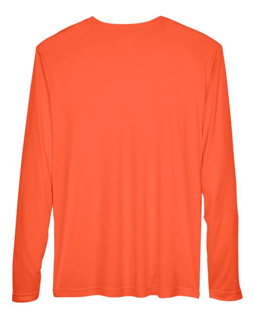 Men's Zone Performance Long Sleeve T-Shirt - Sport Orange Back