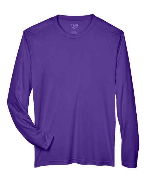 Men's Zone Performance Long Sleeve T-Shirt - Sport Purple Front