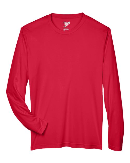 Men's Zone Performance Long Sleeve T-Shirt - Sport Red Front