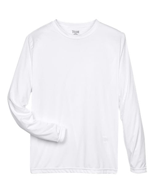 Men's Zone Performance Long Sleeve T-Shirt - White Front