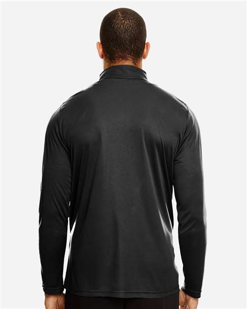 Men's Zone Performance Quarter-Zip Pullover - Black Back