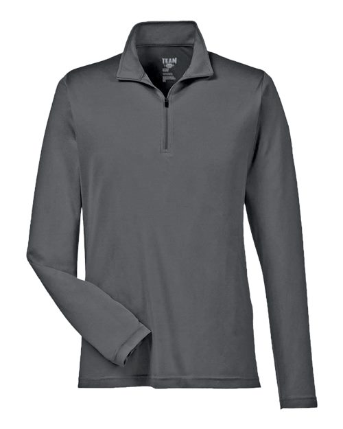 Men's Zone Performance Quarter-Zip Pullover - Sport Graphite Front