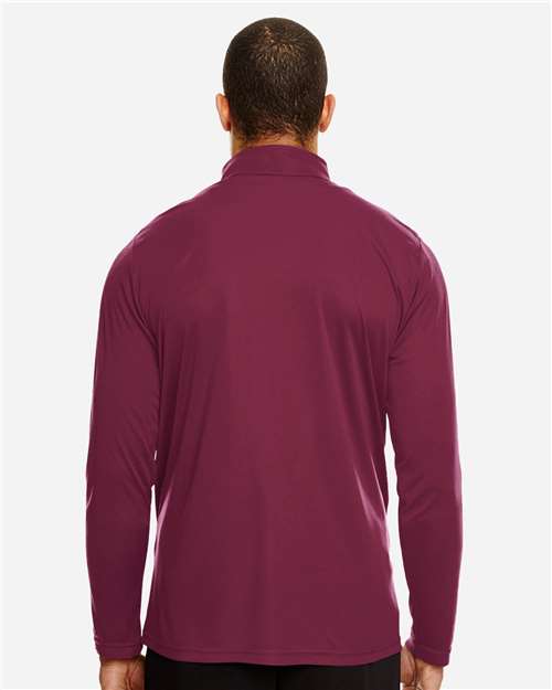 Men's Zone Performance Quarter-Zip Pullover - Sport Maroon Back