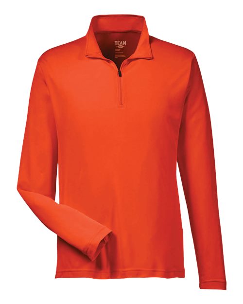 Men's Zone Performance Quarter-Zip Pullover - Sport Orange Front