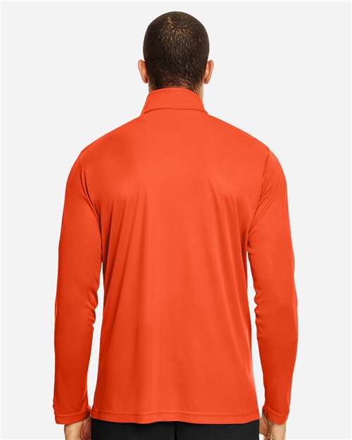 Men's Zone Performance Quarter-Zip Pullover - Sport Orange Back
